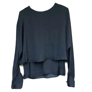 Black long sleeve blouse